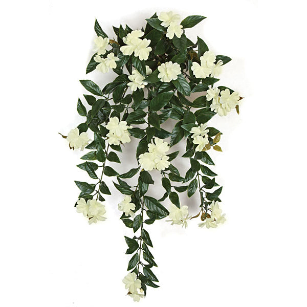 30" UV-Proof Outdoor Artificial Impatiens Flower Bush -White (pack of 4) - A12051-7WH