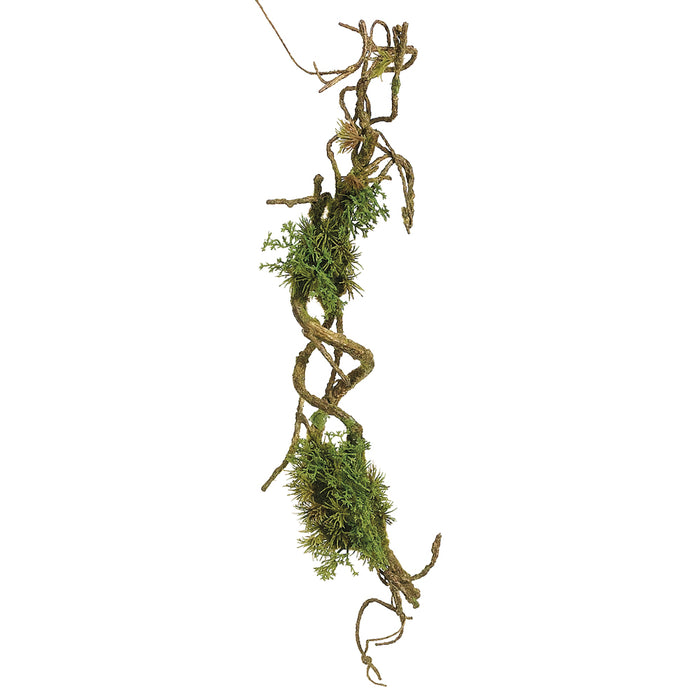 24" Artificial Moss Branch Stem -Green (pack of 4) - AA2658-GR