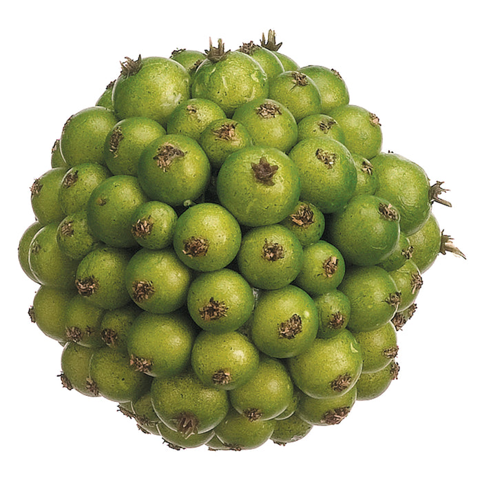 3" Berry Ball-Shaped Artificial Topiary -Green (pack of 12) - AA7910-GR