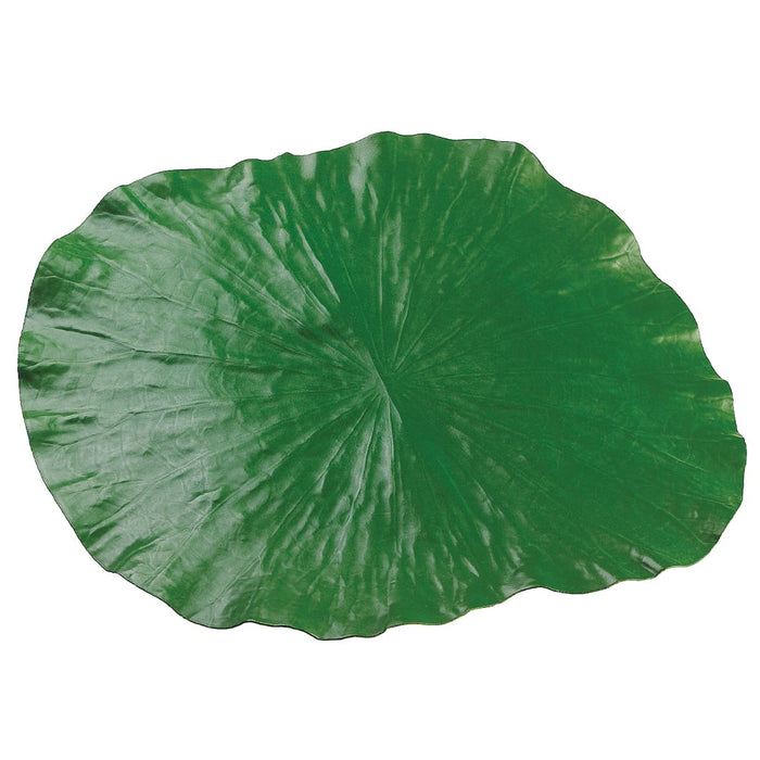 17"x14.5" Artificial Lotus Leaf Placemat -Green (pack of 12) - AA8812-GR