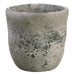 6"Hx6"W Cement Round Pot -Stone (pack of 8) - ACE633-ST
