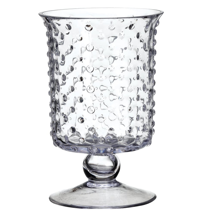 8"Hx5"W Footed Hurricane Glass Vase -Clear (pack of 6) - ACG546-CW