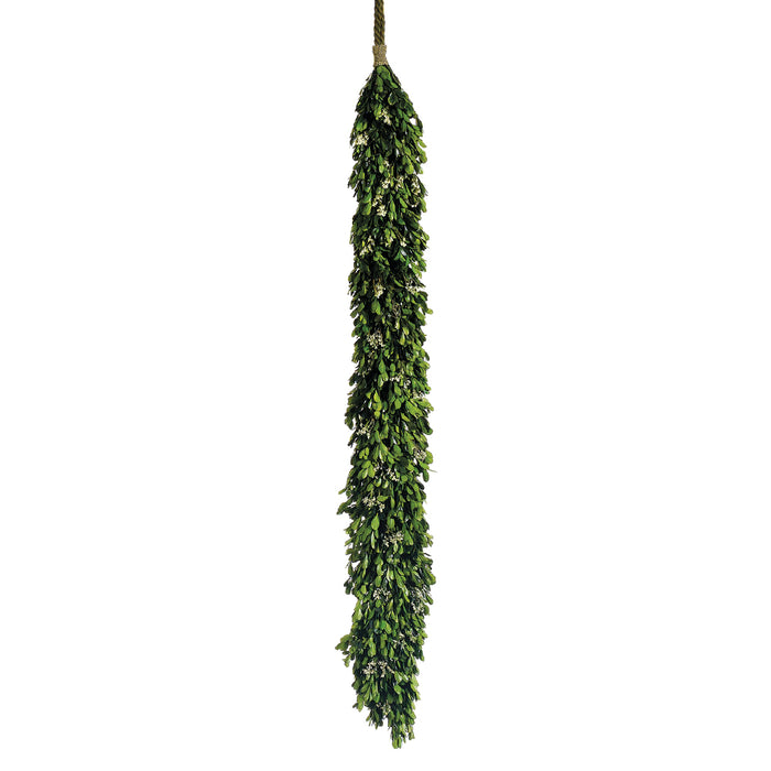 3'9" Preserved Boxwood & Statice Garland -Green/Cream (pack of 2) - APS170-GR/CR