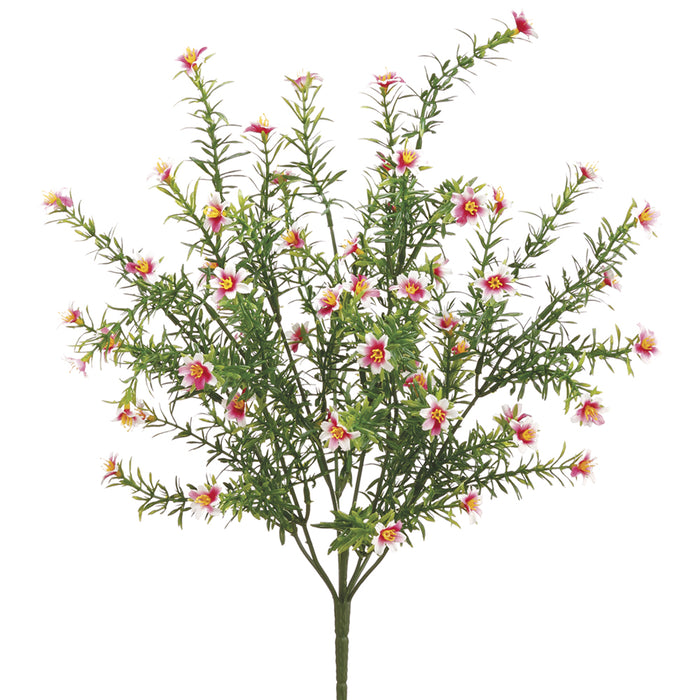 18" Silk Mini Blossom Flower Bush -Pink (pack of 24) - FBB037-PK