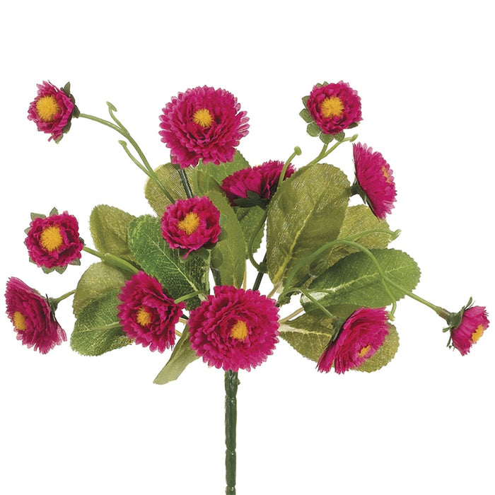 8.5" Silk Marigold Flower Bush -Beauty (pack of 24) - FBC368-BT