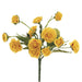 8.5" Silk Marigold Flower Bush -Yellow (pack of 24) - FBC368-YE