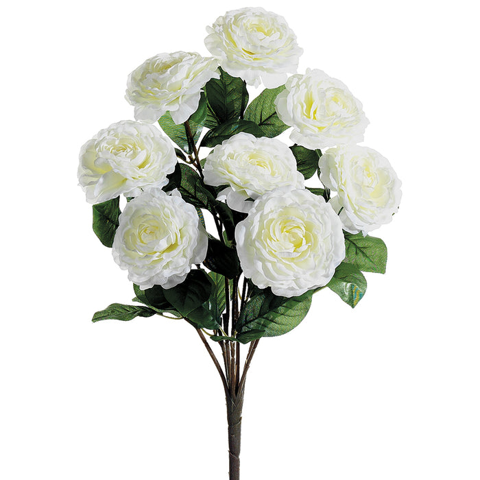 19" Silk Camellia Flower Bush -White (pack of 12) - FBC404-WH