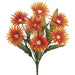 19" Silk Spider Gerbera Daisy Flower Bush -Orange (pack of 12) - FBD323-OR