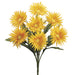 19" Silk Spider Gerbera Daisy Flower Bush -Yellow (pack of 12) - FBD323-YE