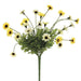 10.5" Silk Daisy Flower Bush -2 Tone Yellow (pack of 24) - FBD515-YE/TT