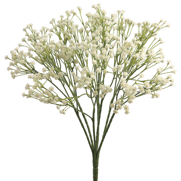 15" Gypsophila Baby's Breath Silk Flower Bush -Cream (pack of 24) - FBG483-CR