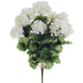 17" Silk Geranium Flower Bush -White (pack of 12) - FBG514-WH