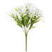13" Artificial Gypsophila Baby's Breath Flower Bush -White (pack of 12) - FBG826-WH