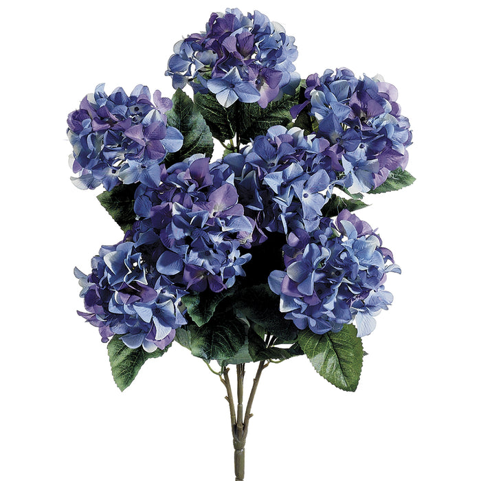 25" Silk Hydrangea Flower Bush -Lavender (pack of 12) - FBH109-LV