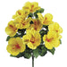 19" Silk Hibiscus Flower Bush -Yellow (pack of 12) - FBH168-YE