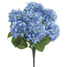 21" Hydrangea Silk Flower Bush -Blue (pack of 12) - FBH185-BL