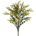 24" Heather & Wild Flower Mixed Silk Flower Bush -Yellow (pack of 12) - FBH197-YE