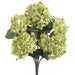 19" Silk Hydrangea Flower Bush -Cream/Green (pack of 6) - FBH721-CR/GR