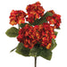 19.5" Hydrangea Silk Flower Bush -Rust (pack of 6) - FBH905-RU