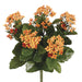 13.5" Silk Kalanchoe Flower Bush -2 Tone Orange (pack of 6) - FBK107-OR/TT