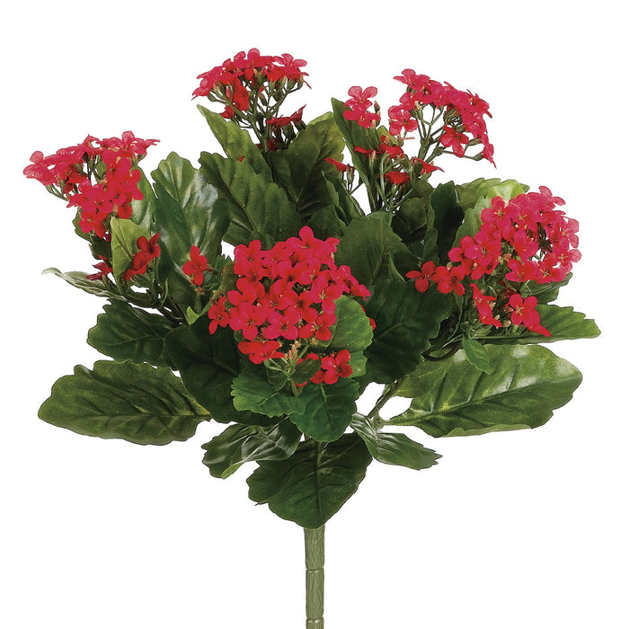 13.5" Silk Kalanchoe Flower Bush -Red (pack of 6) - FBK107-RE