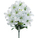19" Lily Silk Flower Bush -White (pack of 12) - FBL002-WH