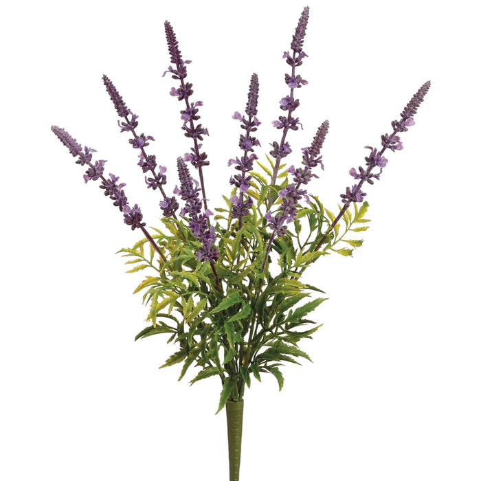 18" Silk Garden Lavender Flower Bush -Lavender (pack of 12) - FBL023-LV
