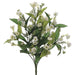 18.5" Silk Mini Mum Flower Bush -Cream (pack of 12) - FBM144-CR
