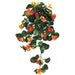 30" Silk Nasturtium Hanging Flower Bush -Orange (pack of 12) - FBN779-OR