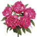 18" Silk Peony Flower Bush -Beauty (pack of 8) - FBP015-BT