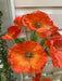 12.5" Silk Poppy Flower Bush -Flame (pack of 24) - FBP149-FL