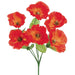 12.5" Silk Poppy Flower Bush -Flame (pack of 24) - FBP149-FL