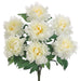 19" Peony Silk Flower Bush -Cream (pack of 12) - FBP167-CR