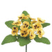 10" Silk Pansy Flower Bush -Yellow (pack of 36) - FBP310-YE