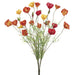 22" Silk Poppy Flower Bush -Orange/Yellow (pack of 12) - FBP383-OR/YE