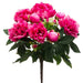 15" Silk Peony Flower Bush -Fuchsia (pack of 12) - FBP511-FU
