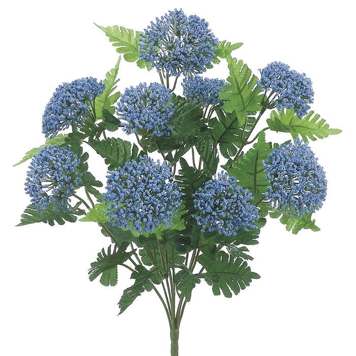 18" Silk Queen Anne's Lace Flower Bush -Blue (pack of 12) - FBQ009-BL