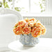 9.5" Peony Silk Flower Bouquet -Coral (pack of 12) - FBQ315-CO
