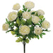 17.5" Silk Ranunculus Flower Bush -Cream (pack of 12) - FBR816-CR
