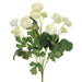 13" Silk Mini Ranunculus Flower Bush -Cream (pack of 12) - FBR995-CR