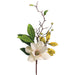 24" Magnolia Silk Flower Stem Pick -Cream/Mauve (pack of 12) - FKM666-CR/MV