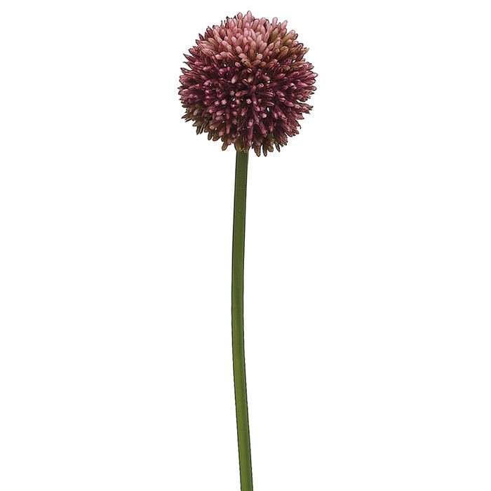 21.5" Silk Allium Flower Spray -Violet (pack of 12) - FSA004-VI