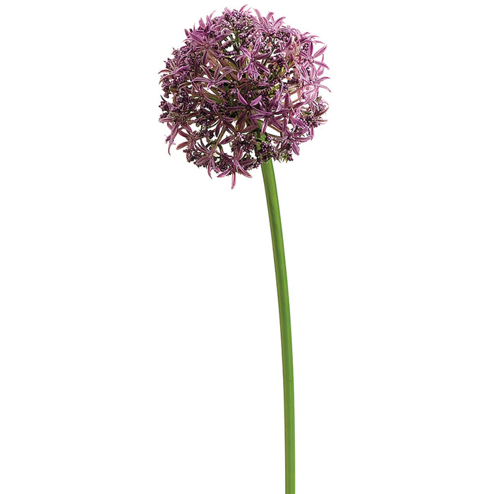 31" Silk Allium Flower Spray -Lavender (pack of 12) - FSA084-LV
