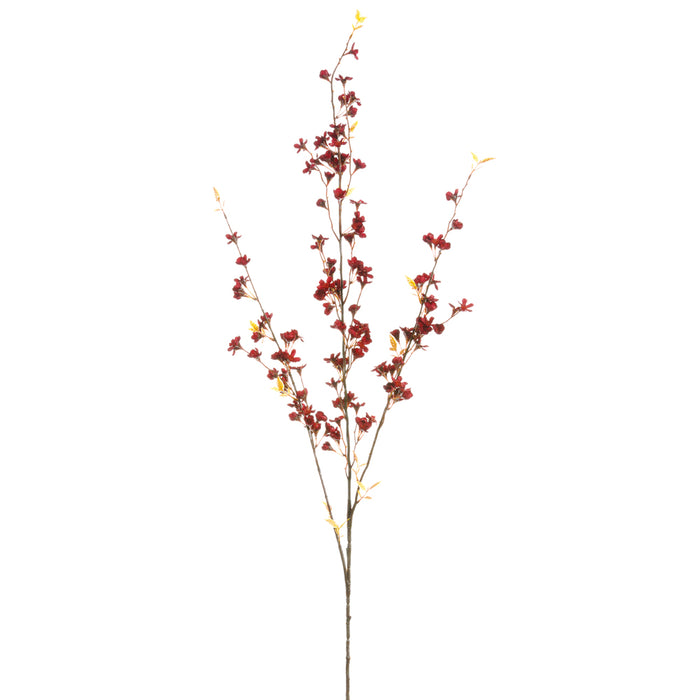 38" Silk Fall Blossom Flower Spray -Burgundy (pack of 12) - FSB058-BU