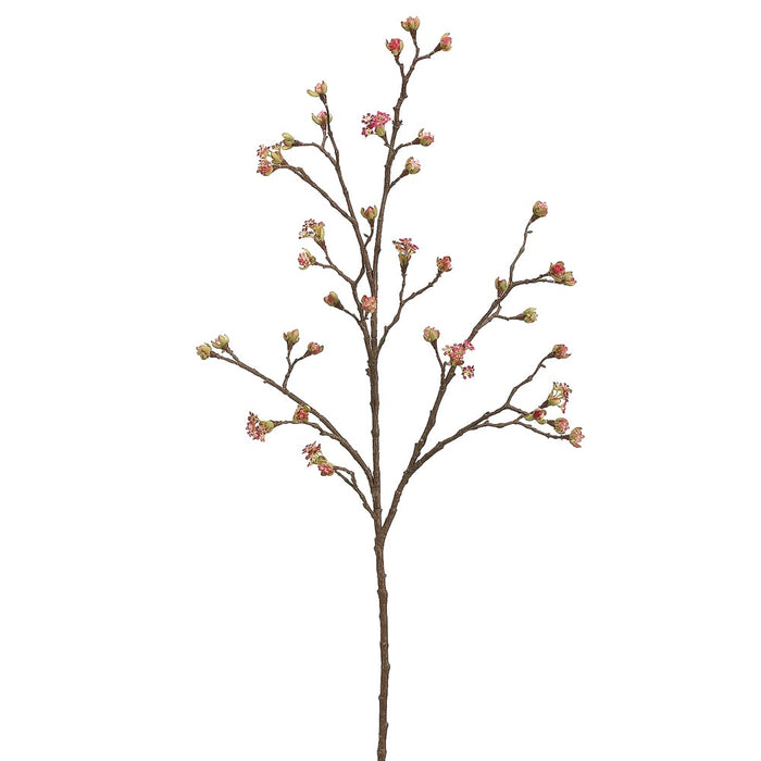 42" Silk Budding Blossom Flower Branch -Fuchsia (pack of 6) - FSB317-FU