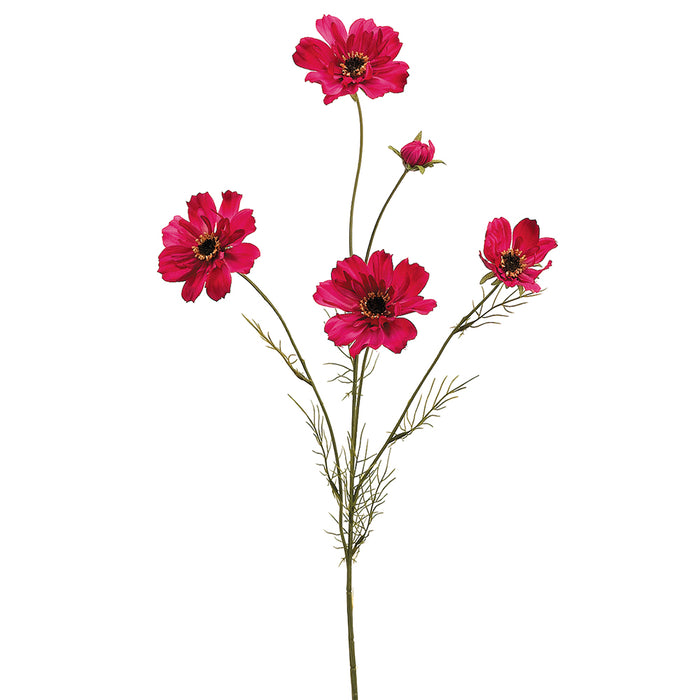 32" Silk Cosmos Flower Spray -Beauty (pack of 12) - FSC020-BT