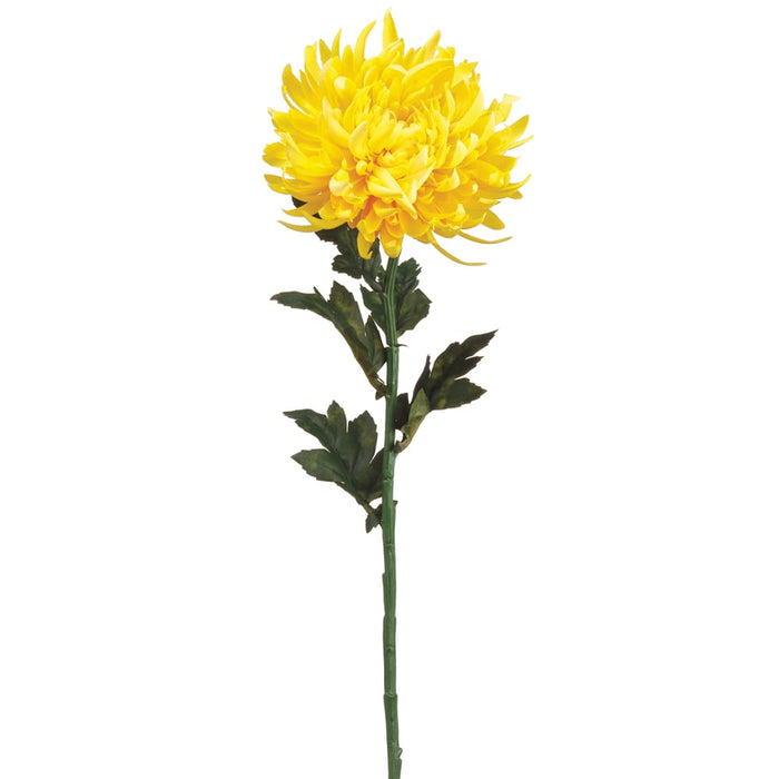 24" Silk Chrysanthemum Flower Spray -Yellow/Gold (pack of 12) - FSC128-YE/GO