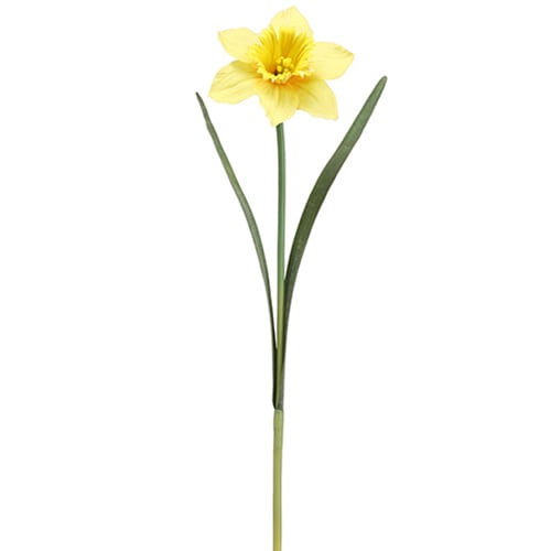 21.5" Silk Daffodil Flower Spray -Yellow (pack of 12) - FSD322-YE