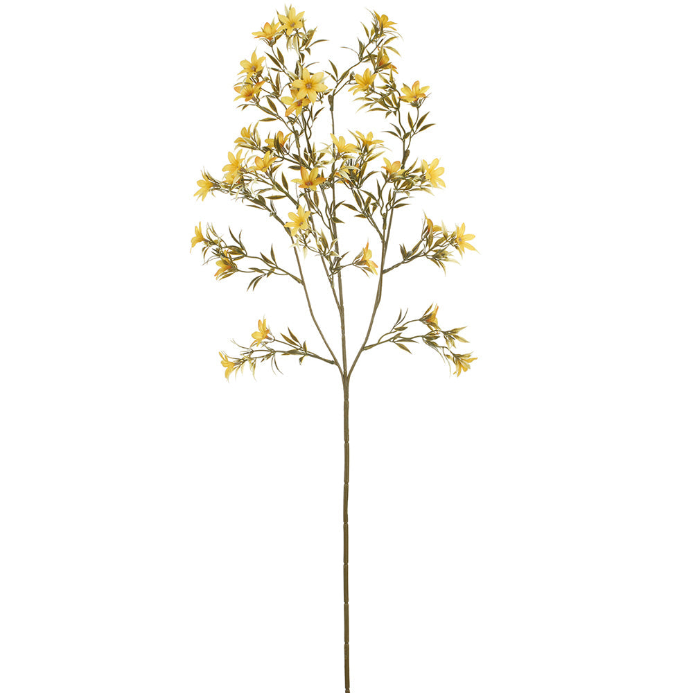 33" Silk Mini Daisy Flower Stem -Yellow (pack of 12) - FSD343-YE