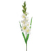 36.5" Silk Gladiolus Flower Spray -White (pack of 12) - FSD624-WH